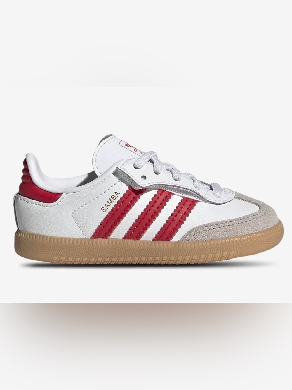Adidas Samba OG Baby/Toddler Sneakers - White/Red/Gum 9K